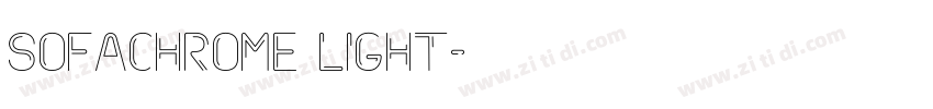 Sofachrome Light字体转换